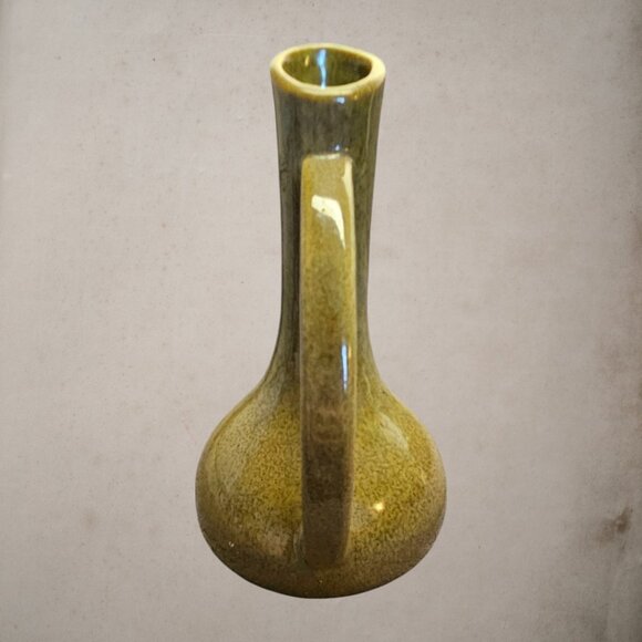 Royal Haeger Vintage Bud Vase/Pitcher Stamped USA 9 Green-Blue Glazed Pottery T2 - Picture 3 of 5